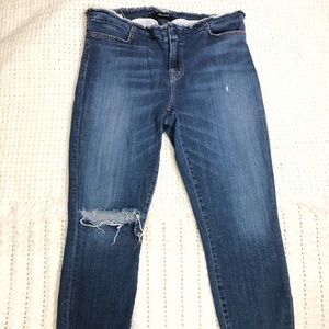 J Brand Skinny Jeans womens Size 29 stigma frayed